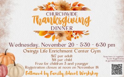 Church-Wide Thanksgiving Dinner