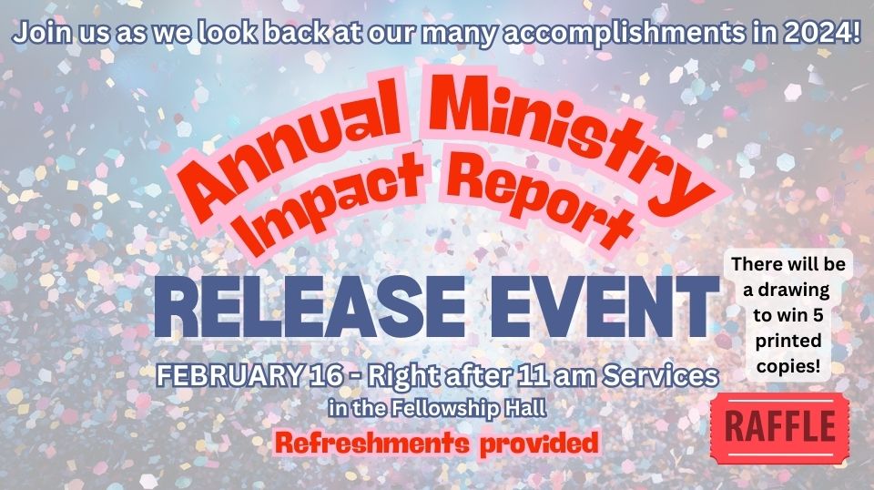 Annual Ministry Impact Report Release Event