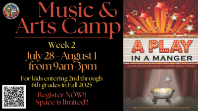 Music & Arts Camp – week 2 – A Play in a Manger