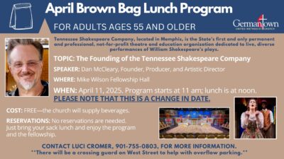 April Brown Bag Lunch Program