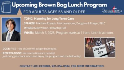 March Brown Bag Lunch Program