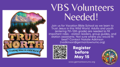 VBS volunteers needed!